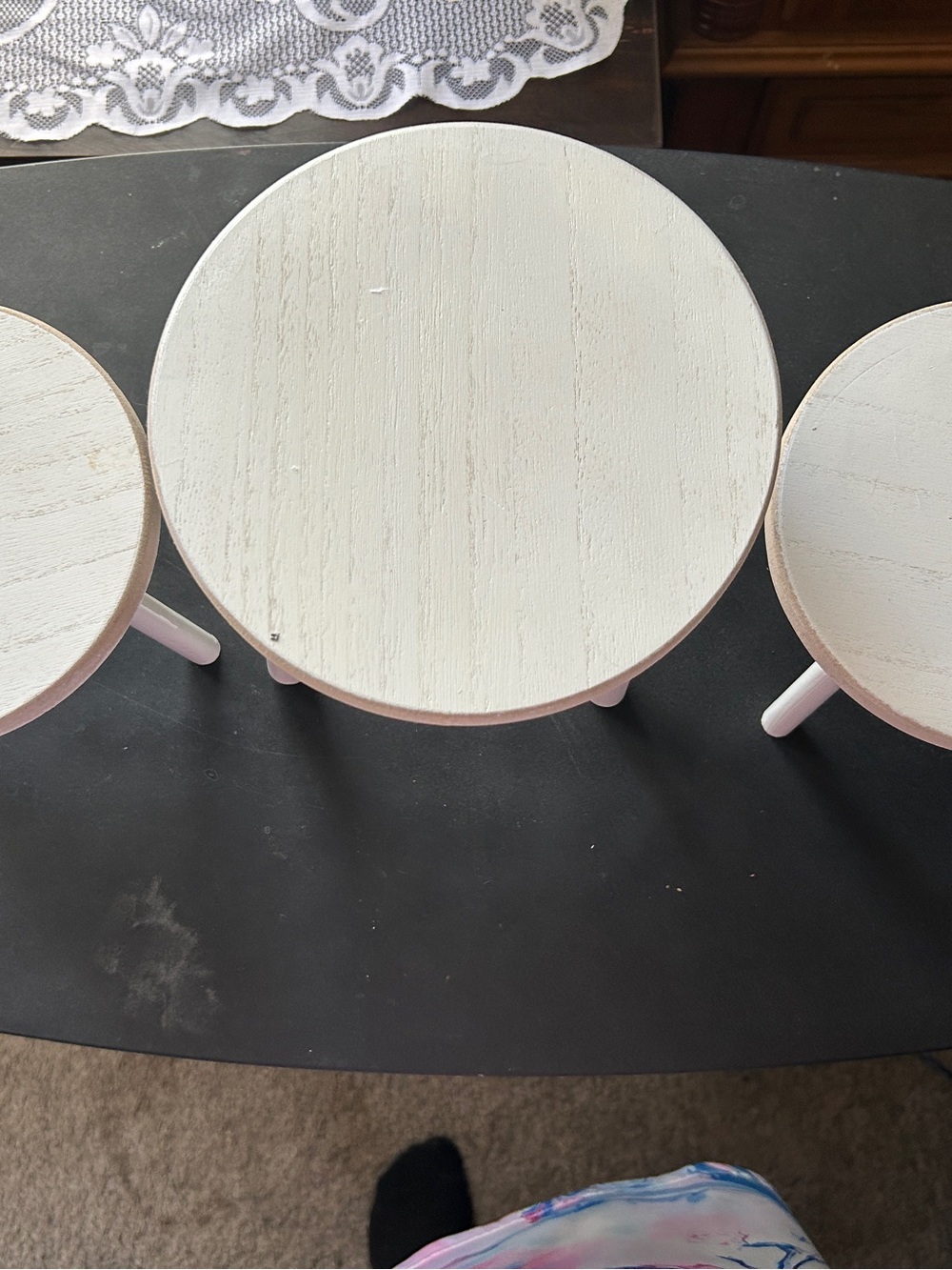 Neutral Wood Risers - Picture 2 of 3
